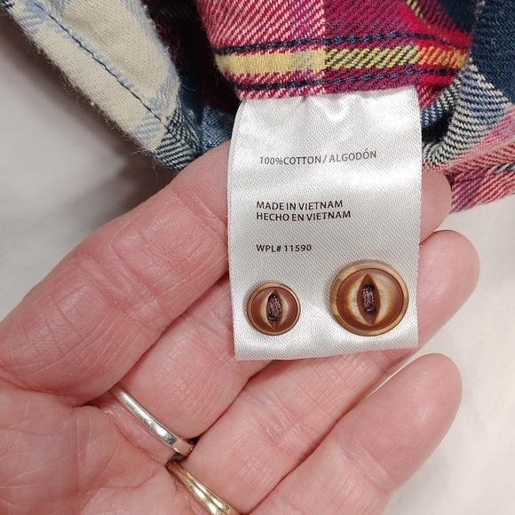 Weather proof men's long sleeves button down flannel shirt size 2X - Picture 7 of 13